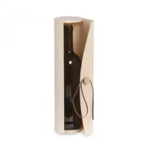 Estuche Hoja de Madera Burdeos