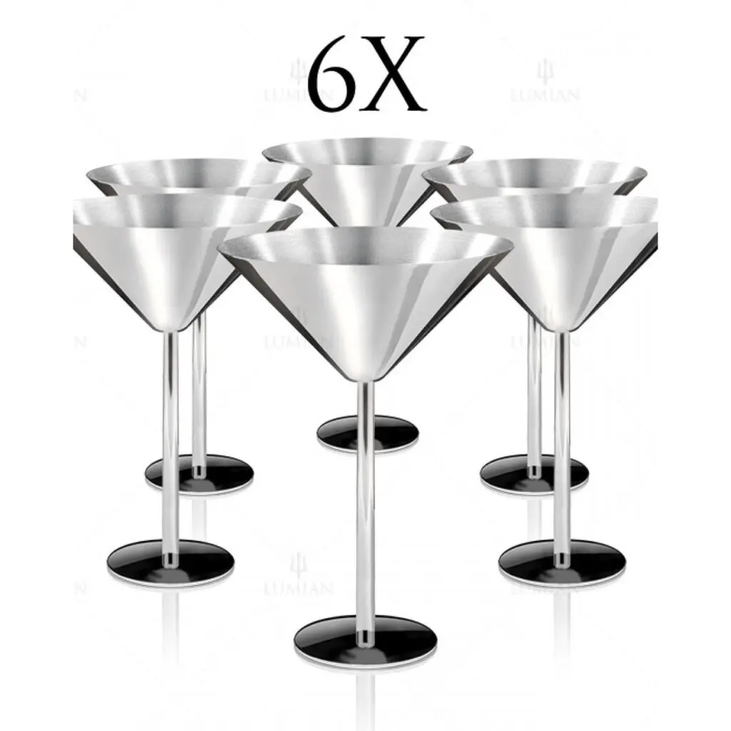 Martini Cup Set 6 Stück cl Bond 20 Farbe Silber