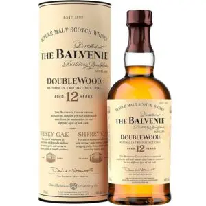 The Balvenie DoubleWood 12 Years Old – Single Malt Scotch Whisky – Invecchiato in Botti di Bourbon e Sherry – 700 ml