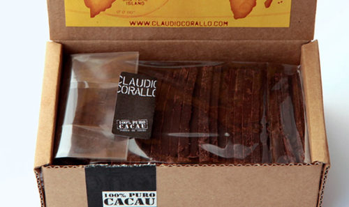Cioccolato Claudio Corallo Massa Cacao 100% Napolitaines 160g