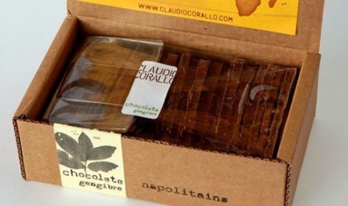 Cioccolato Claudio Corallo Gengibre Napolitaines 160g