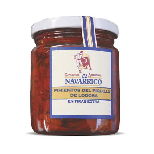 Peperoni Piquillo DOP In Strisce Navarrico Vaso 225g