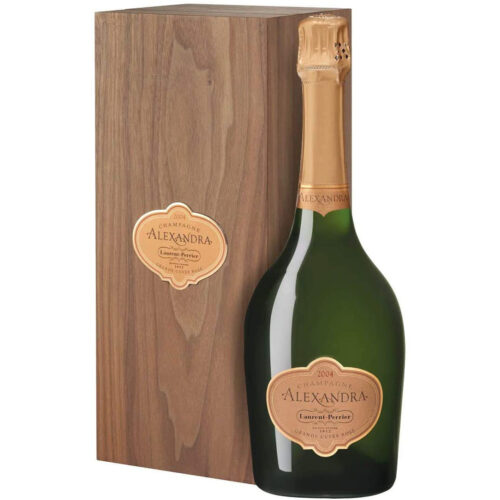 Laurent Perrier Alexandra Champagne Grande Cuvée Rosé Brut 2004 Cl 75 Wooden Box